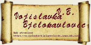 Vojislavka Bjelopavlović vizit kartica